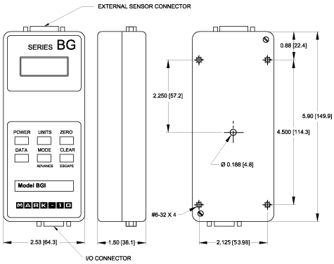 Mark-10 Force/Torque Gauge Model BGI Specs